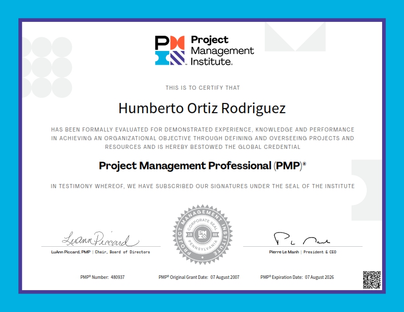 PMP Certificate